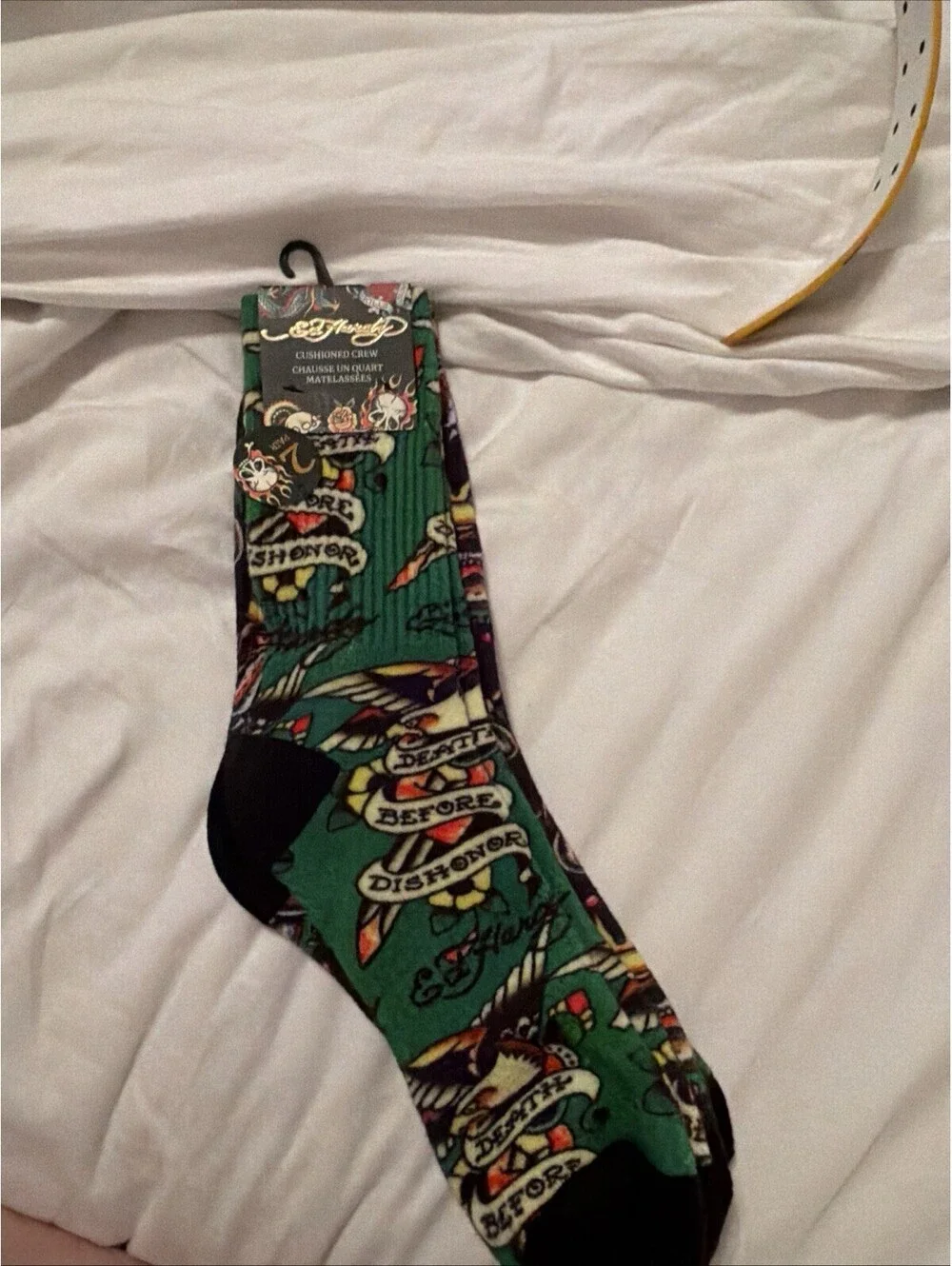 Ed Hardy Cushioned Crew Socks 2 Pair
